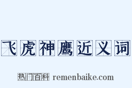 飞虎神鹰近义词是什么意思的图片